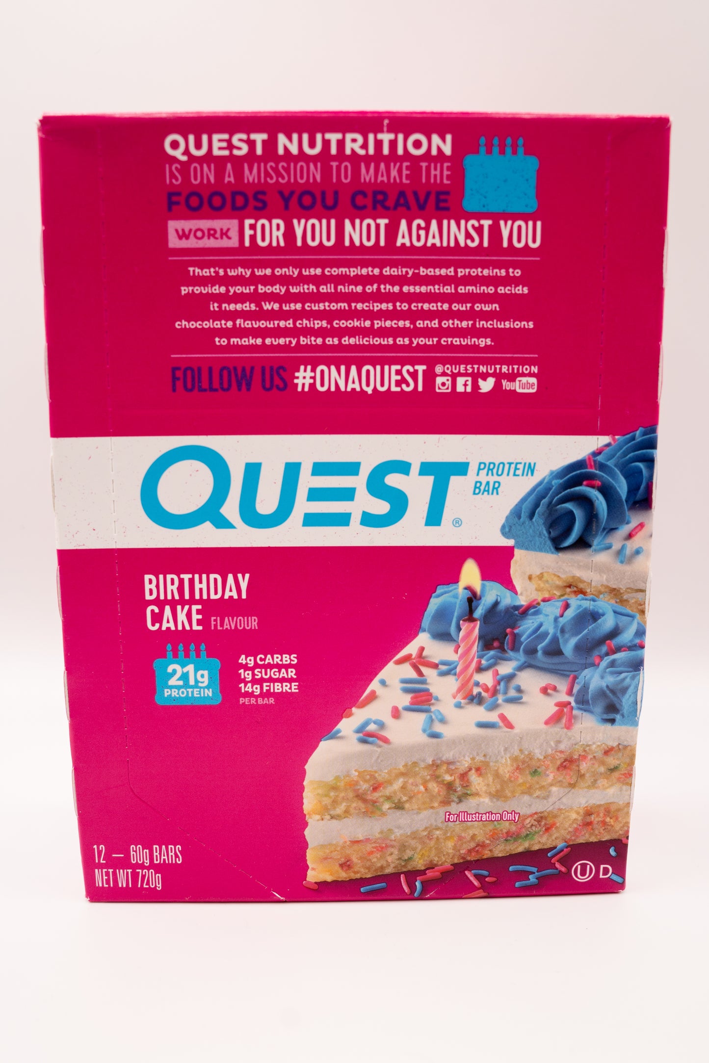 Quest Bar Birthday Cake Box - 12 Bars