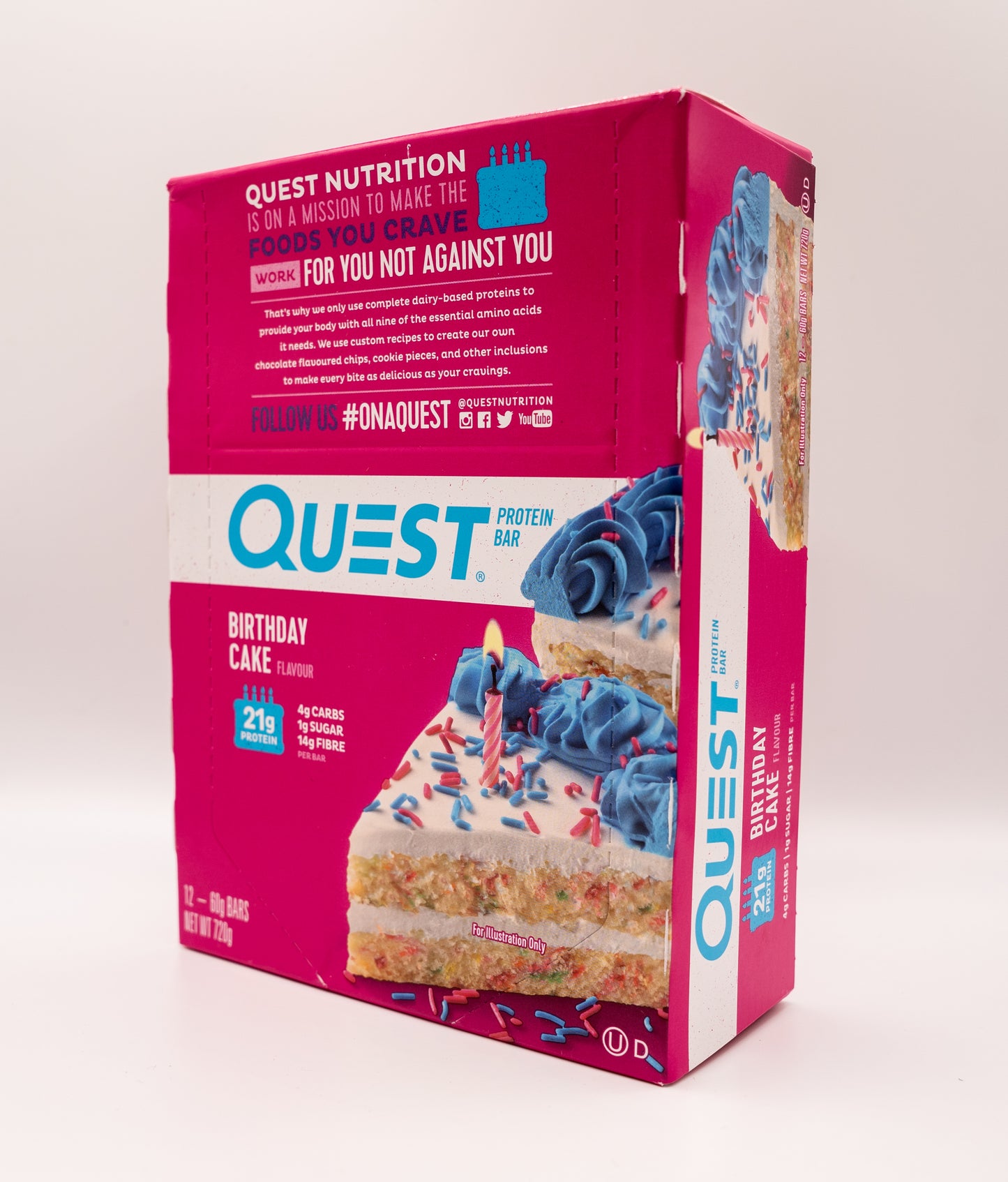 Quest Bar Birthday Cake Box - 12 Bars